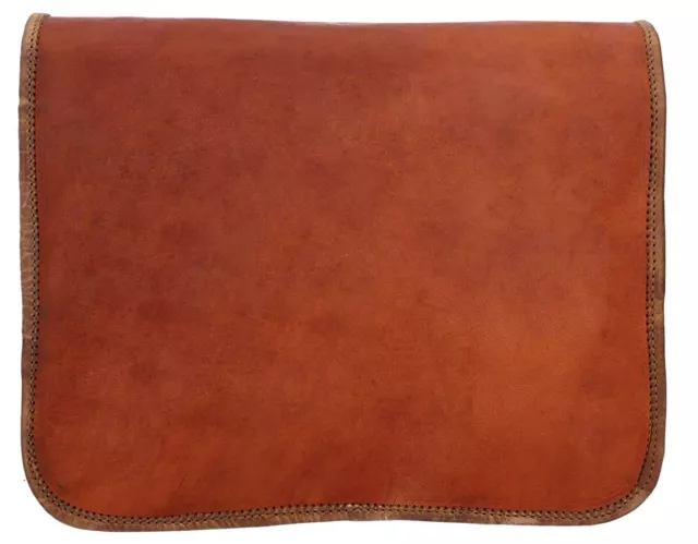 Homme Femmes Mallette Neuf Vintage Bandoulière Cuir Sac Ordinateur Portable 3