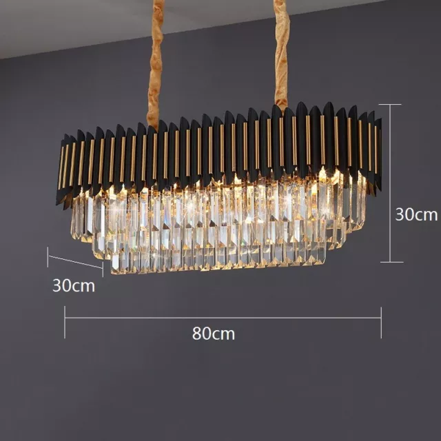 Large Chandelier Lighting Crystal Pendant Light Hotel Light Kitchen Ceiling Lamp 2