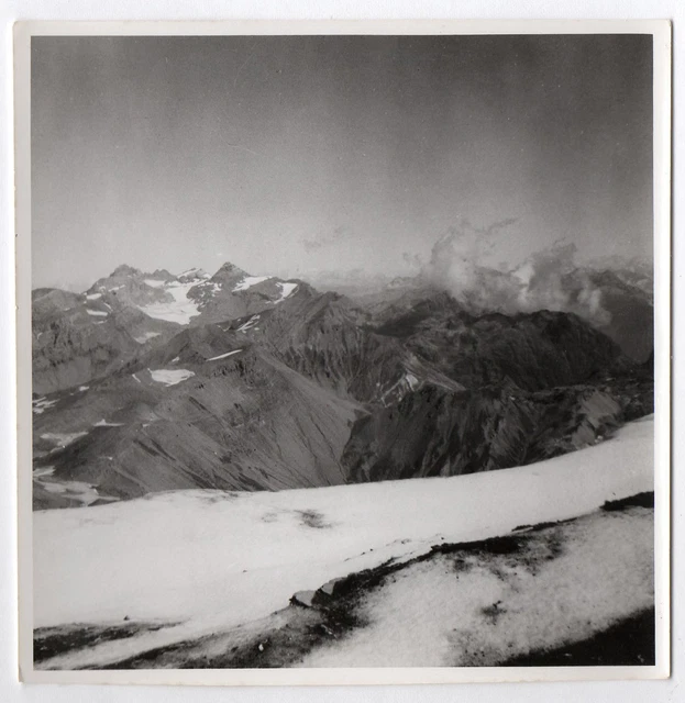PHOTO Mountain Landscape Alps 1954 Switzerland Mont Buet Winter Snow General View