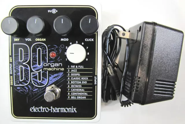 Pedal de efectos para guitarra usado Electro-Harmonix EHX B9 (B 9) máquina de órganos