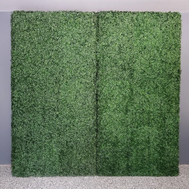 Green Grass Hedge Wall Photographer Backdrop Wedding Boxwood Trade Show Display