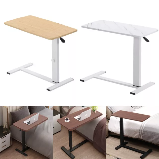 Over Bed Table Hospital Tray Desk Sofa Laptop Computer Tables Adjustable Height