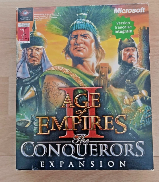 AGE OF EMPIRES 2 The Age of Kings + The Conquerors espansione versione francese EUR 10,00
