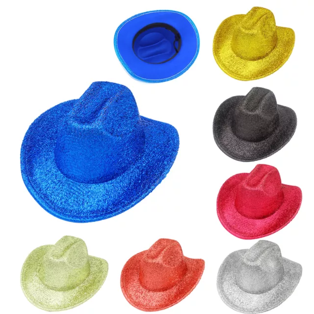 Unisex Adults Cowboy Hats Cosplay Western Cap Theme Party Jazz Dance Hat