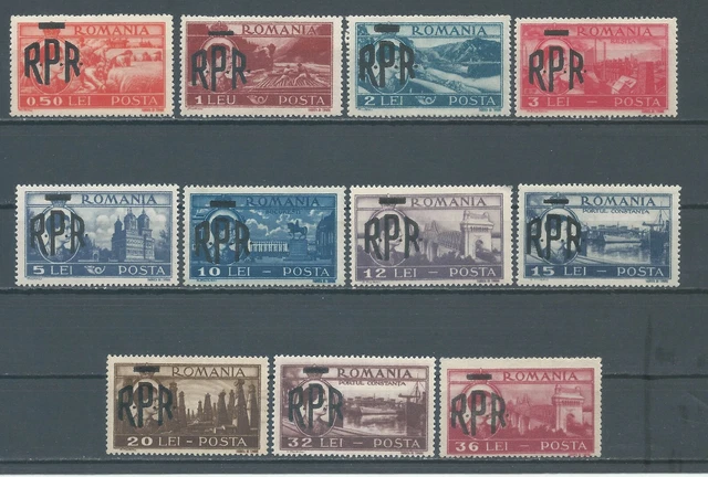 Romania 1948 SC 684-694 MNHOG Mihai overprint RPR full set