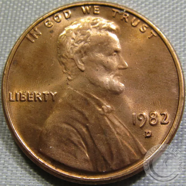 1982-D Unc Zld Lincoln Memorial Penny Nice Coin **Make An Offer**