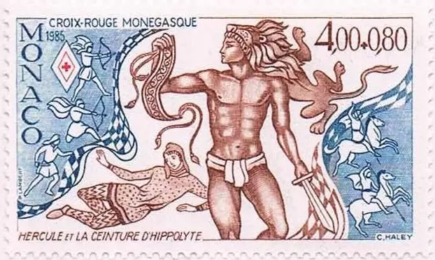 Monaco #YT1495 MNH 1984 Hercules Heracles Belt Hippolyte Horse [B109]