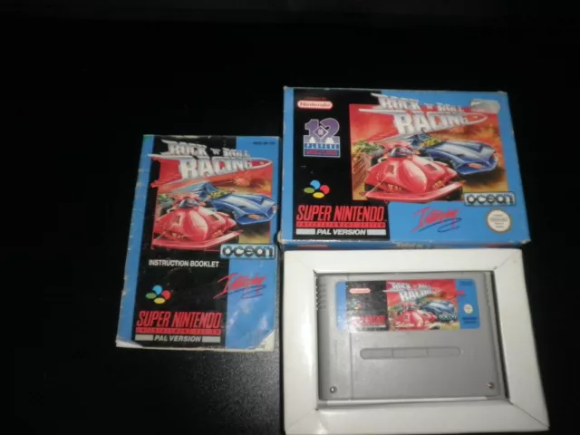 Super Nintendo, Snes - rock n roll racing  - 100% complete