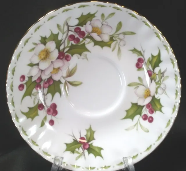 Royal Albert Flower Of The Month December Christmas Rose Saucer Only England