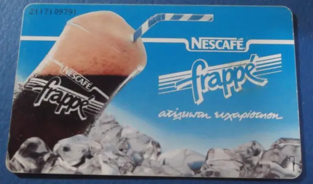 Thème De La Carte Téléphonique Publicitaire Grecque Grèce : Nescafe Frappe...