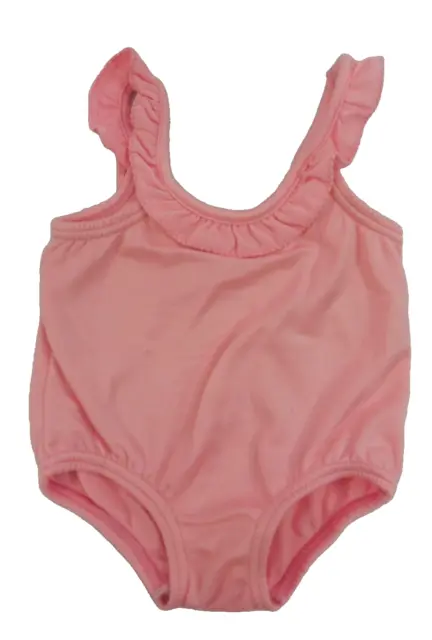 Vintage 1980's CARTER'S Baby Girl  24 Months 27-29lbs Pink One Piece Swimsuit