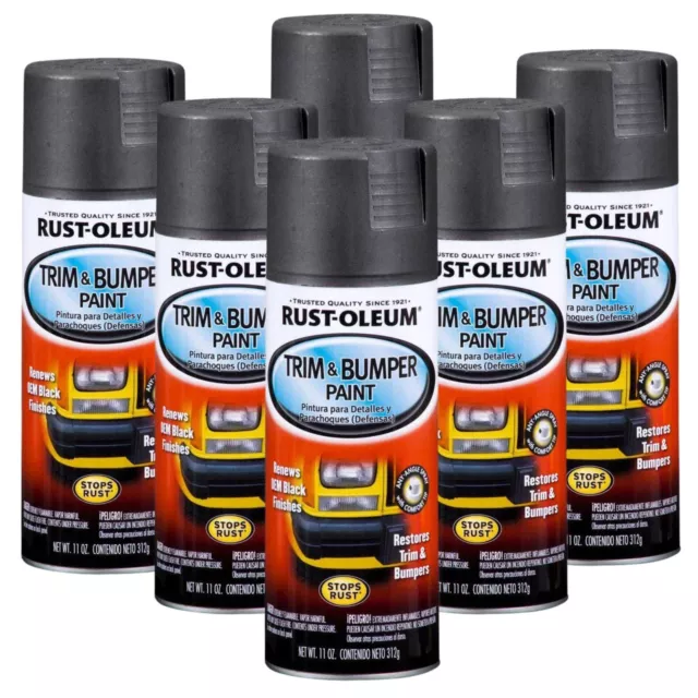 Rust-Oleum Automotive Speciality Paint Range Trim & Bumber 251574 - Matte Bla...