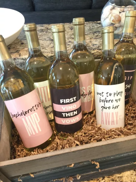 Bachelorette Gift Wine Bottle Labels for Bachelorette Party Decorations Gifts 2