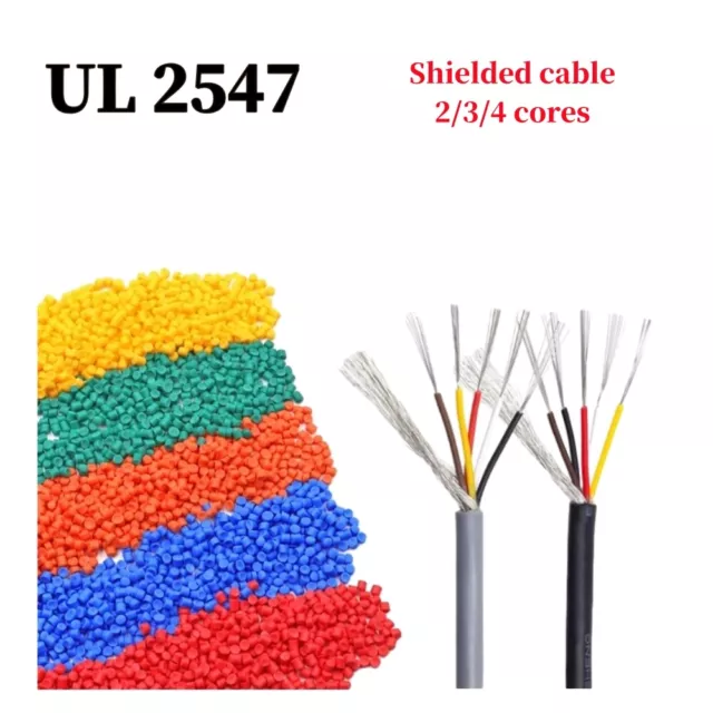 UL2547 Multi-Conductor Shielded Cable 2/3/4/6/7/8 Conductor Audio Cable 18-28AWG