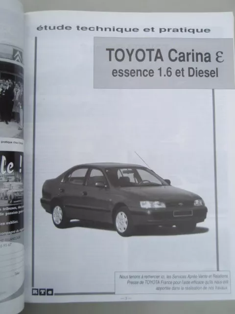 Revue Technique TOYOTA CARINA E essence 1.6 et Diesel 2