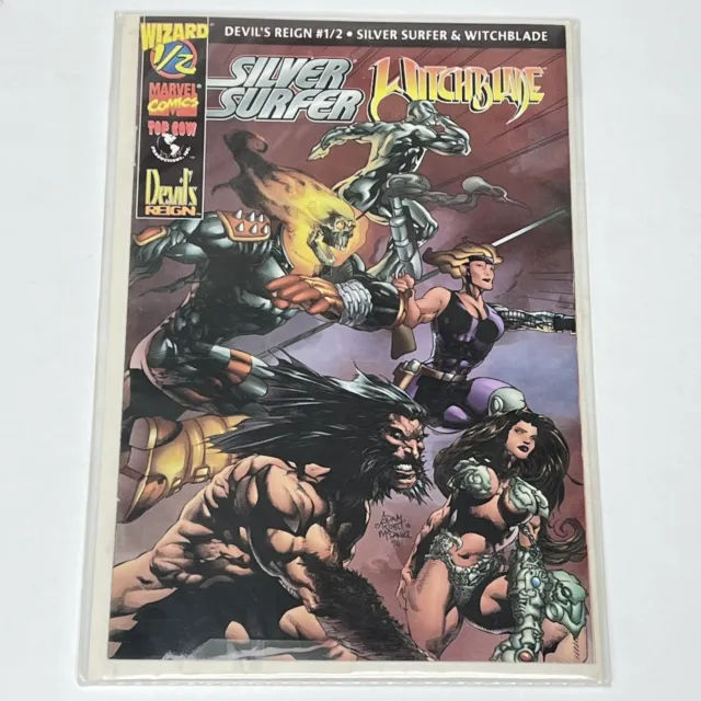 Devil’s Reign #1/2 Silver Surfer Witchblade w/COA Marvel Comics 1997