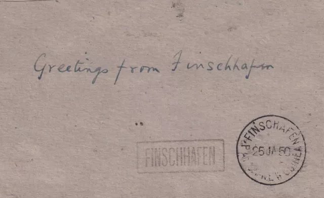 post card Finschafen 1950