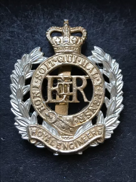 Royal Engineers British Army Cap Badge Stay Bright Anodised Aluminium