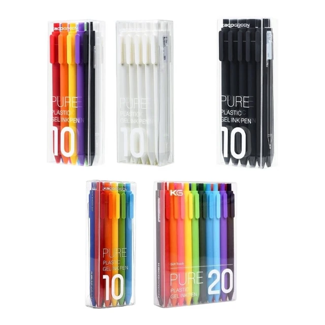 10/20PCS RETRACTABLE GEL Pen 0.5MM Pen Point for Writing Note Taking ...