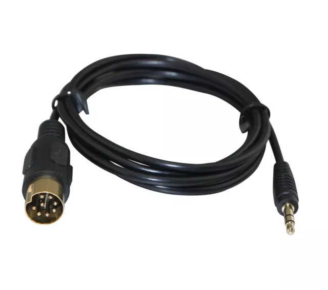 8-pin Audio Cable for Alpine M-BUS 9501 8 PIN DIN to 3.5mm Car Radio 1.5M/4.9FT