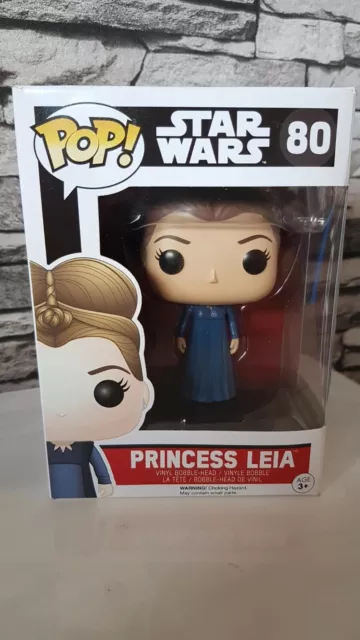 Funko POP! Princess Leia Star Wars 80 Vinyl Bobble -Head