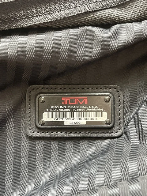 Tumi Black Alpha Ballistic Nylon Long Wheeled Garment Bag Luggage Travel 2242D3 4