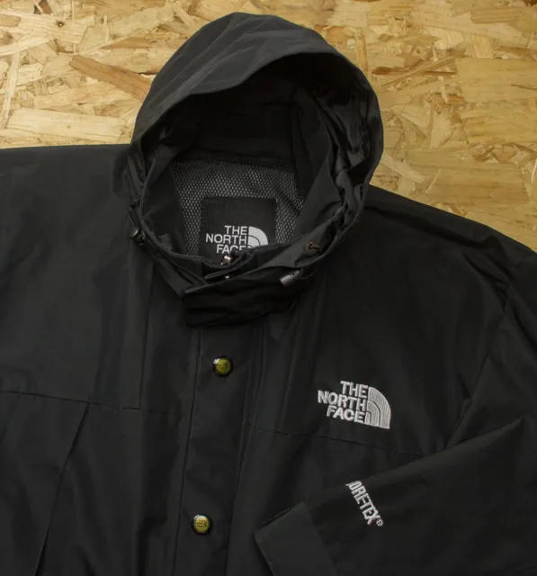 The North Face Hooded Goretex Jacket Mens Size Large L Embroidered TNF Logo VTG