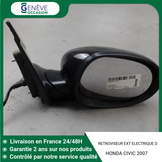 🇫🇷  Retroviseur Exterieur Electrique Droit Honda Civic ♻️ 76201Smgg34