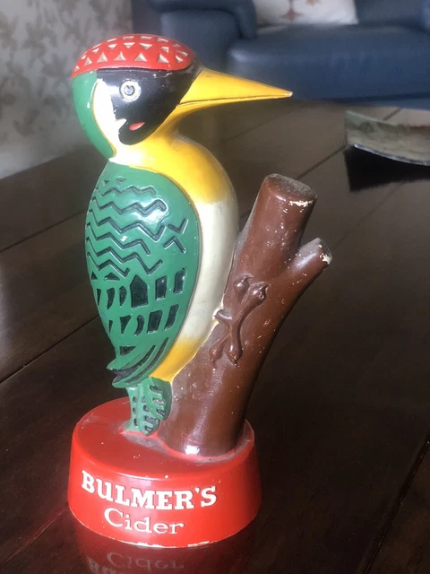 VINTAGE BULMER'S CIDER WOODPECKER  60s/70s - Rare Mancave Pub Collectable