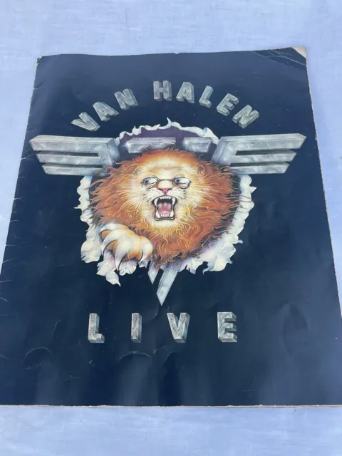 Van Halen Live 1982 “Hide Your Sheep“ Concert Tour Program 11x14 Rare