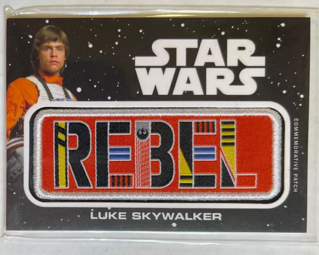 Luke Skywalker 2019 Topps Star Wars Rise of Skywalker Rebel Patch JP-LS