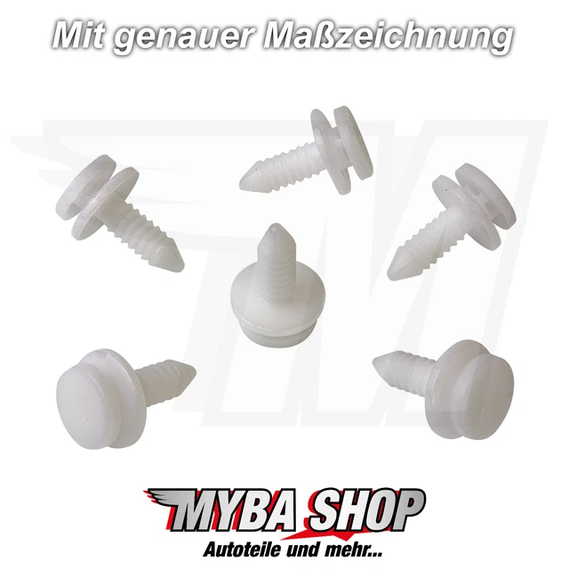 20x Trunk And Wheelbox Underfloor Staple Clips For Audi VW - OEM 4F0825429A
