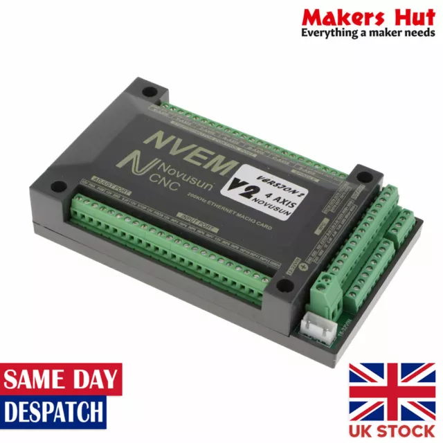 3/4 Axis CNC 200Khz USB Control Card Breakout Interface Mach3 Board