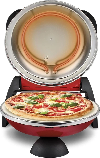 Forno Per Pizza G3 Ferrari Pizza Express Delizia - 1200W, Fino A 400°C, Piatto In Pietra Refrattaria - Verde - Foto 3