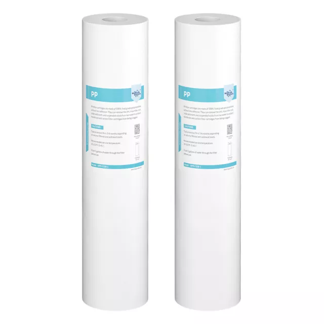 2 Pack 20"x4.5" Big Blue Sediment Water Filter Replacement Cartridge Whole House