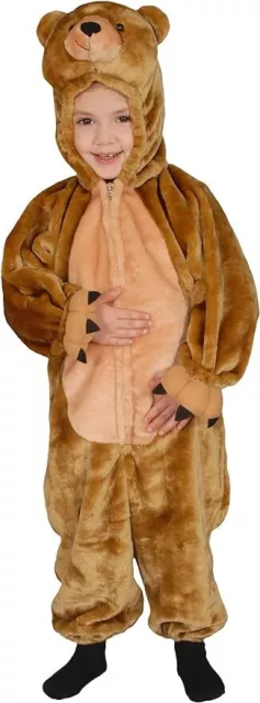 Dress Up America Cuddly Little Brown Bear Set costumi - Costume cosplay per bambini