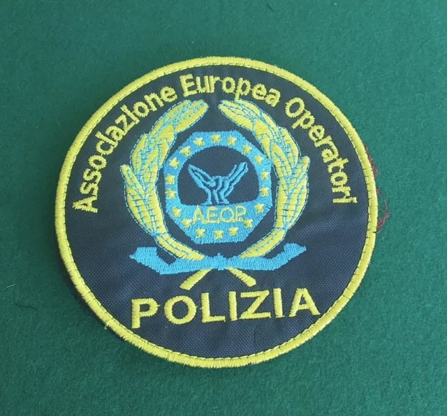 Patch vintage A.E.O.P.  Associazione Europea Operatori Polizia usato