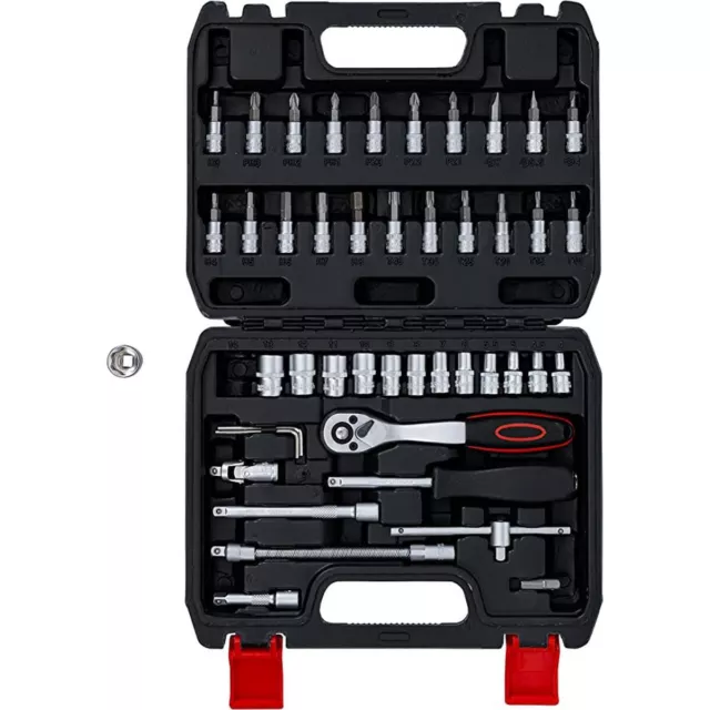 Coffret Bgs Diy Jeu Cles 1/4 Douilles De 4 A 13, Cliquet, Cardan, Embouts Torx