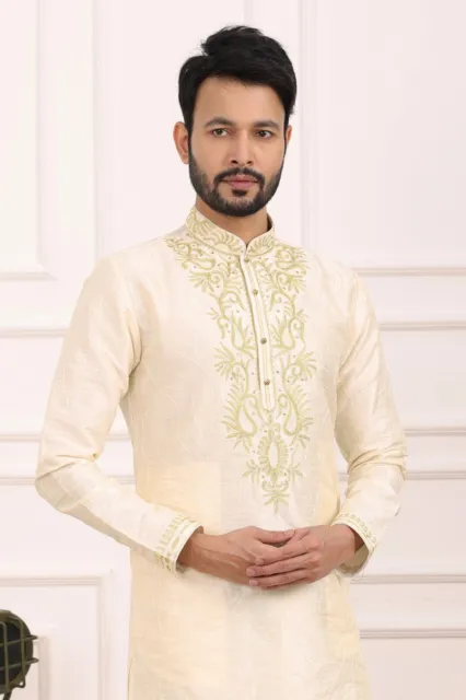 Mens Wedding Party Wear Designer Bollywood Ethnic Wear Kurta Payjama Dress India