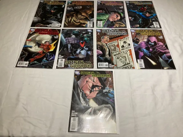 Gotham Underground 1-9 VF+ to VF 8.5 to 8.0 Complete Series Batman 2007