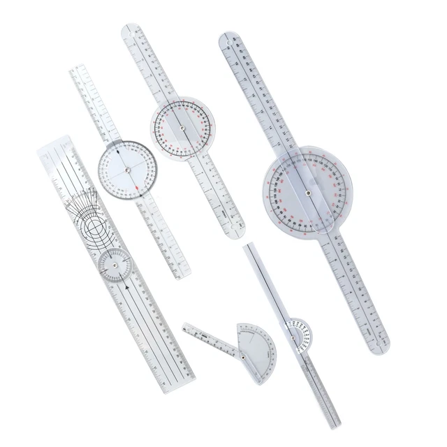 6x Medical Goniometer Set 6 8 10inch Multifunction Joint Goniometer Set ZMN
