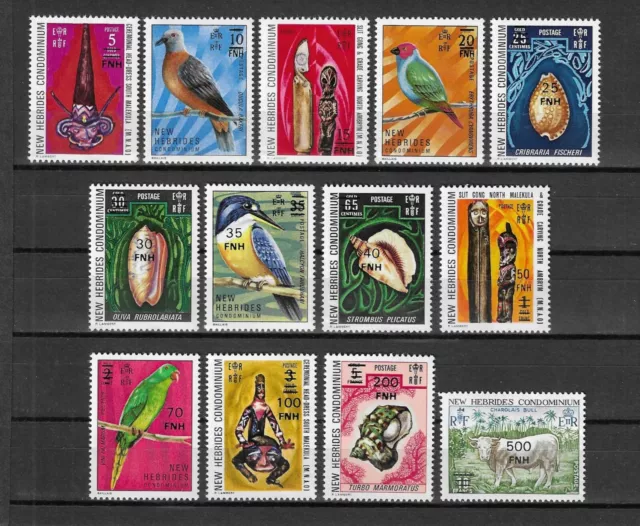 NEW HEBRIDES/FRENCH 1977 SG 220/32 MNH Cat £24