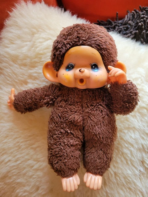 Peluche originale singe KIKI Monchhichi SEKIGUCHI pull d'origine Licorne Peluche originale singe KIKI Monchhichi SEKIGUCHI pull d'origine Licorne