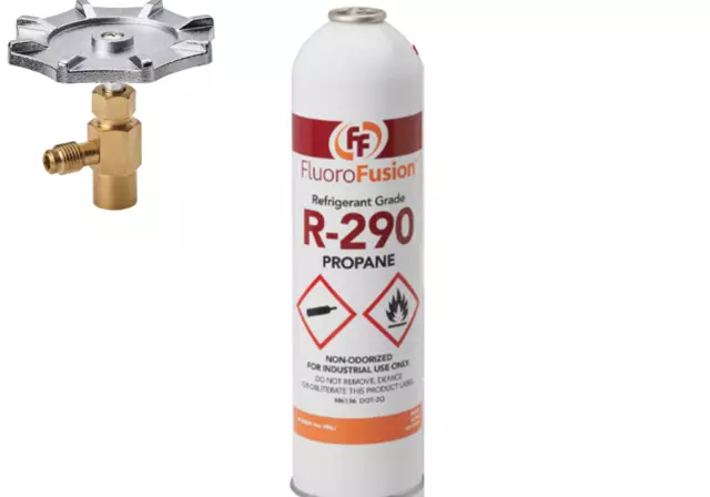 R–290 Large 14 oz. Can, FluoroFusion, Refrigerant Grade Propane, PV-14XL Taper