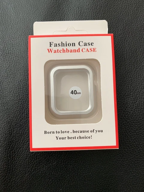 Apple Watch Case 40mm Premium Bumper silicone Lightweight Protector Silver Color