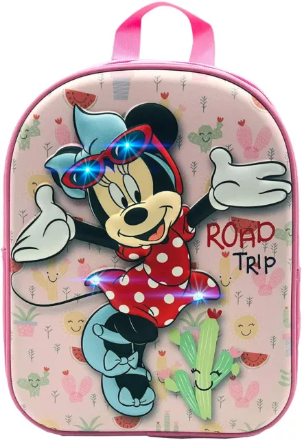 Minnie Souris Road Voyage LED Sac à Dos 3D École Maternelle Temps Libre