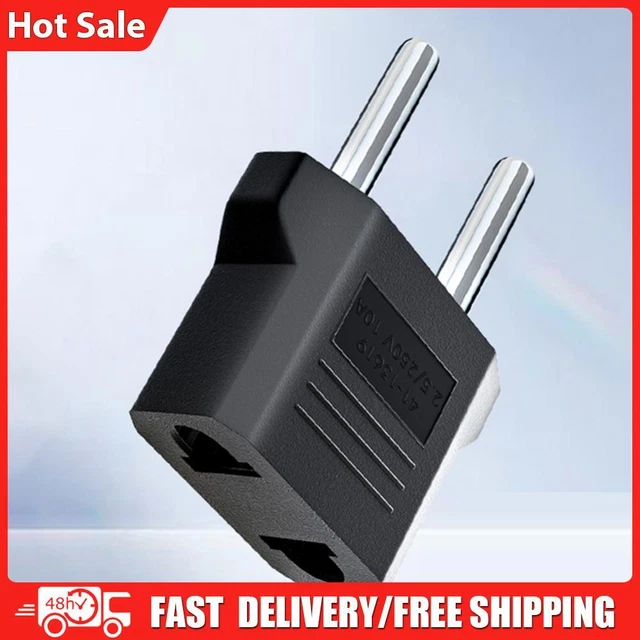 US To EU Plug Power Conversion Plug Mini Adapter Socket for International Travel