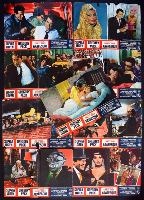 FOTOBUSTE ARABESQUE SOPHIA loren gregory peck stanley donen F172 EUR 29 ...