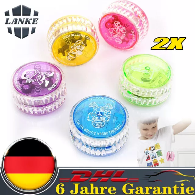 2X LED Kinder Spielen YOYO Ball LED flash Leuchten YOYO Spielzeug Geschenk