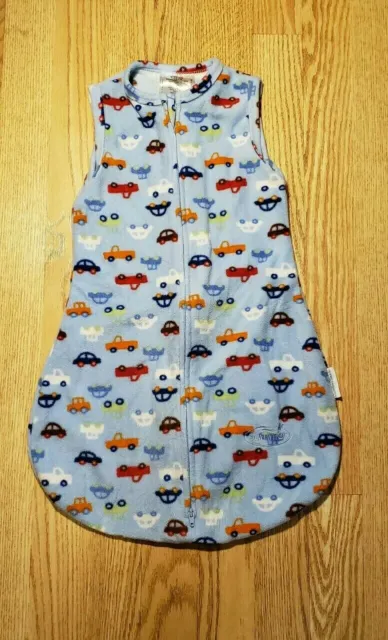Slumbersack Baby Boys Sleeveless Bag SM/MED 7-14 lbs Cars Blue Infants CUTE NICE